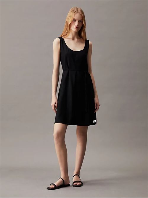 tie waisted day dress CALVIN KLEIN JEANS | J20J223320BEH